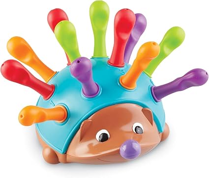 Learning Resources Spike The Fine Motor Hedgehog, Sensory, Fine Motor Toy, Toys for Toddlers, Ages 18 months+