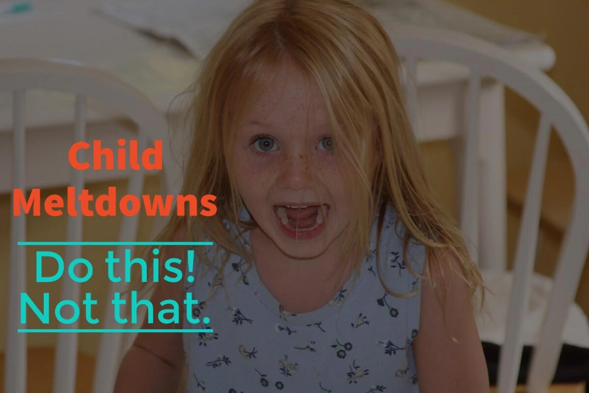 Child Meltdowns: Do this, not that