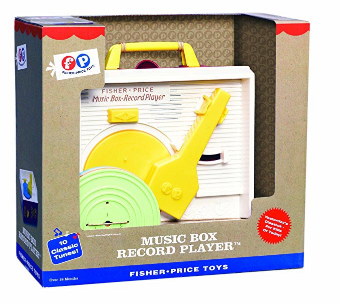 Fisher-Price Music Box Record Player toy in its box